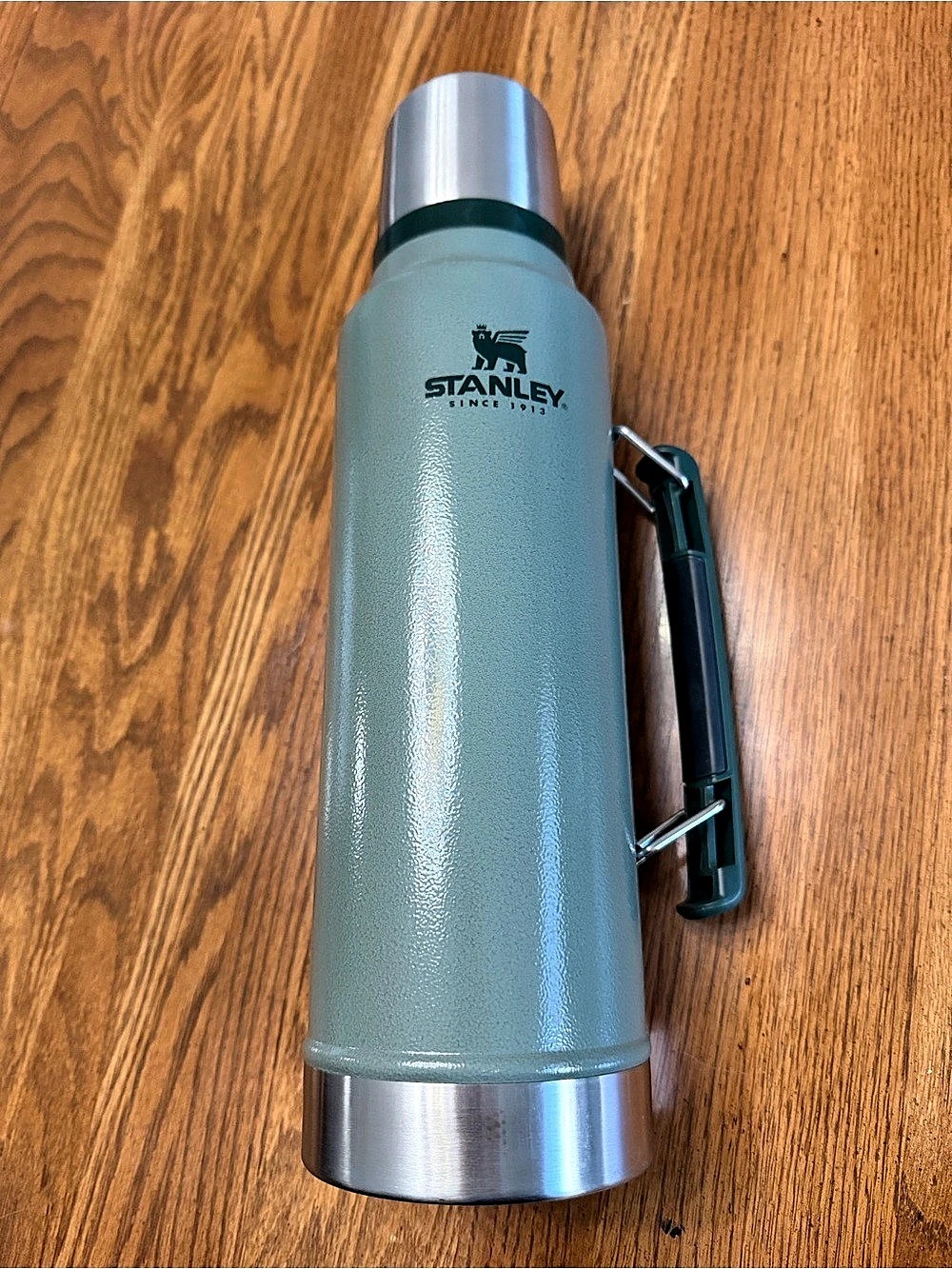 Stanley Classic Legendary Bottle Green Thermos-With Mission India Logo - New